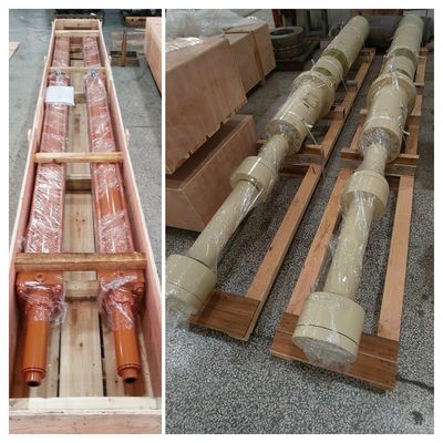 Μεταλλουργία 3 σταδίων υδραυλικοί κυλίνδροι βαρέος φορτίου με σωλήνα κυλίνδρου 27SiMn