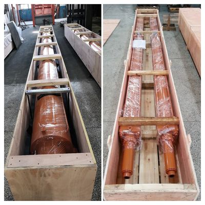 21 MPa Εργασιακή πίεση Εργοστάσιο χάλυβα Υδραυλικοί κύλινδροι βαρέος φορτίου με προσαρμοσμένο μήκος στροφής