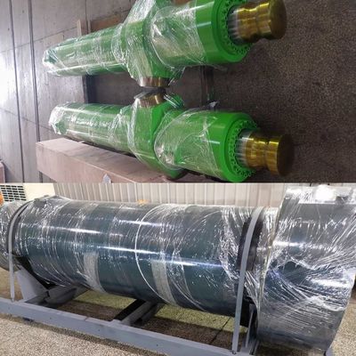Μεταλλουργικό χάλυβα εργοστάσιο υδραυλικός κύλινδρος βαρύ φορτίο 210 bar με προσαρμοσμένο μήκος εγκεφαλικού εγκεφάλου