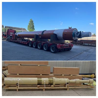 32 MPa Πίεση δοκιμής Σιδηροτροφείο βαρέα κύλινδροι με ενσωματωμένα χαρακτηριστικά ασφάλειας